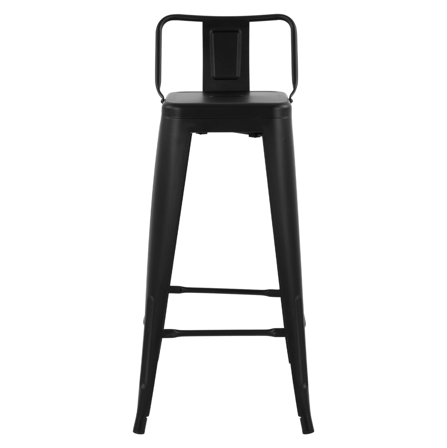 ΣΚΑΜΠΟ BAR ΜΕΤΑΛΛΙΚΟ MELITA ME ΠΛΑΤΗ ΜΑΥΡΟ ΜΑΤ 43x43x95