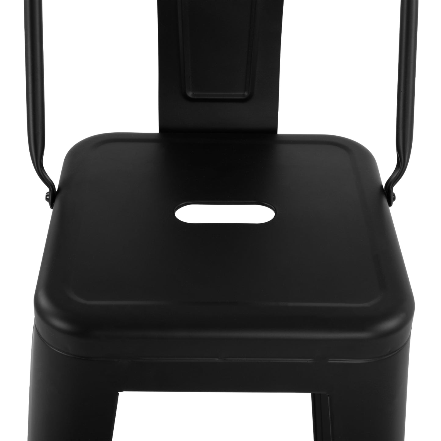 ΣΚΑΜΠΟ BAR ΜΕΤΑΛΛΙΚΟ MELITA ME ΠΛΑΤΗ ΜΑΥΡΟ ΜΑΤ 43x43x95