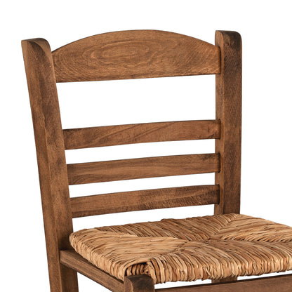 BAR STOOL JHETT WALNUT WITH CANE WEAVING IMPREGNATED