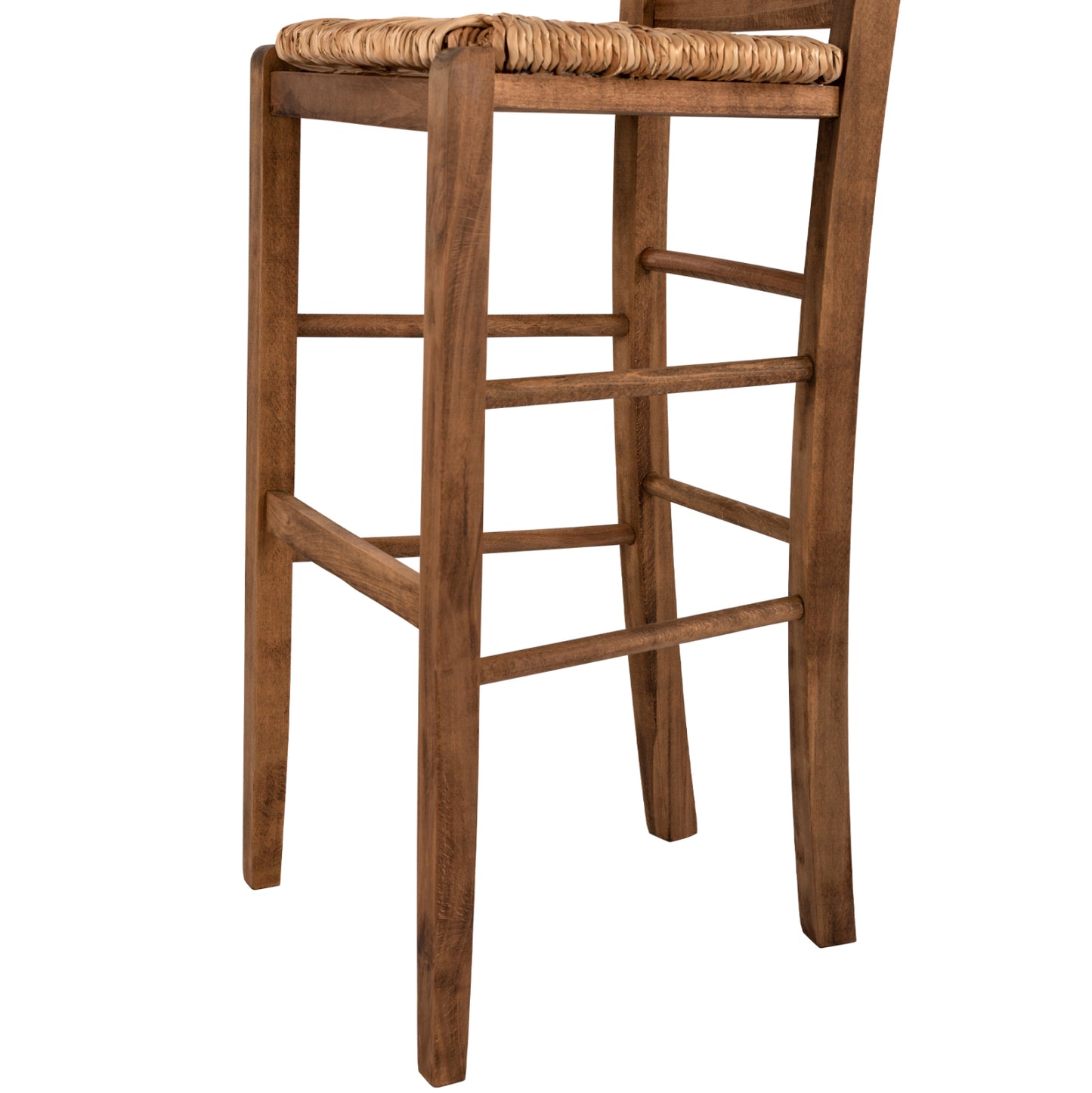 BAR STOOL JHETT WALNUT WITH CANE WEAVING IMPREGNATED