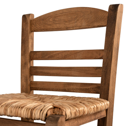 BAR STOOL JHETT WALNUT WITH CANE WEAVING IMPREGNATED