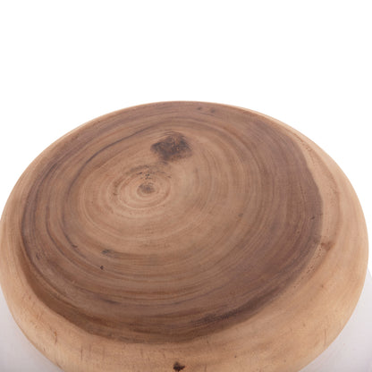 ΣΚΑΜΠΟ PUFFAT FIBER CEMENT ΛΕΥΚΟ ΞΥΛΟ TEAK TOP Φ45x46