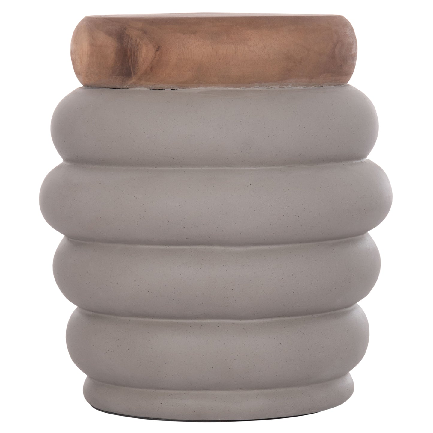 ΣΚΑΜΠΟ PUFFAT FIBER CEMENT ΓΚΡΙ ΞΥΛΟ TEAK TOP Φ45x46
