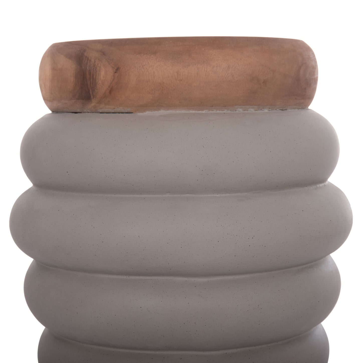 ΣΚΑΜΠΟ PUFFAT FIBER CEMENT ΓΚΡΙ ΞΥΛΟ TEAK TOP Φ45x46