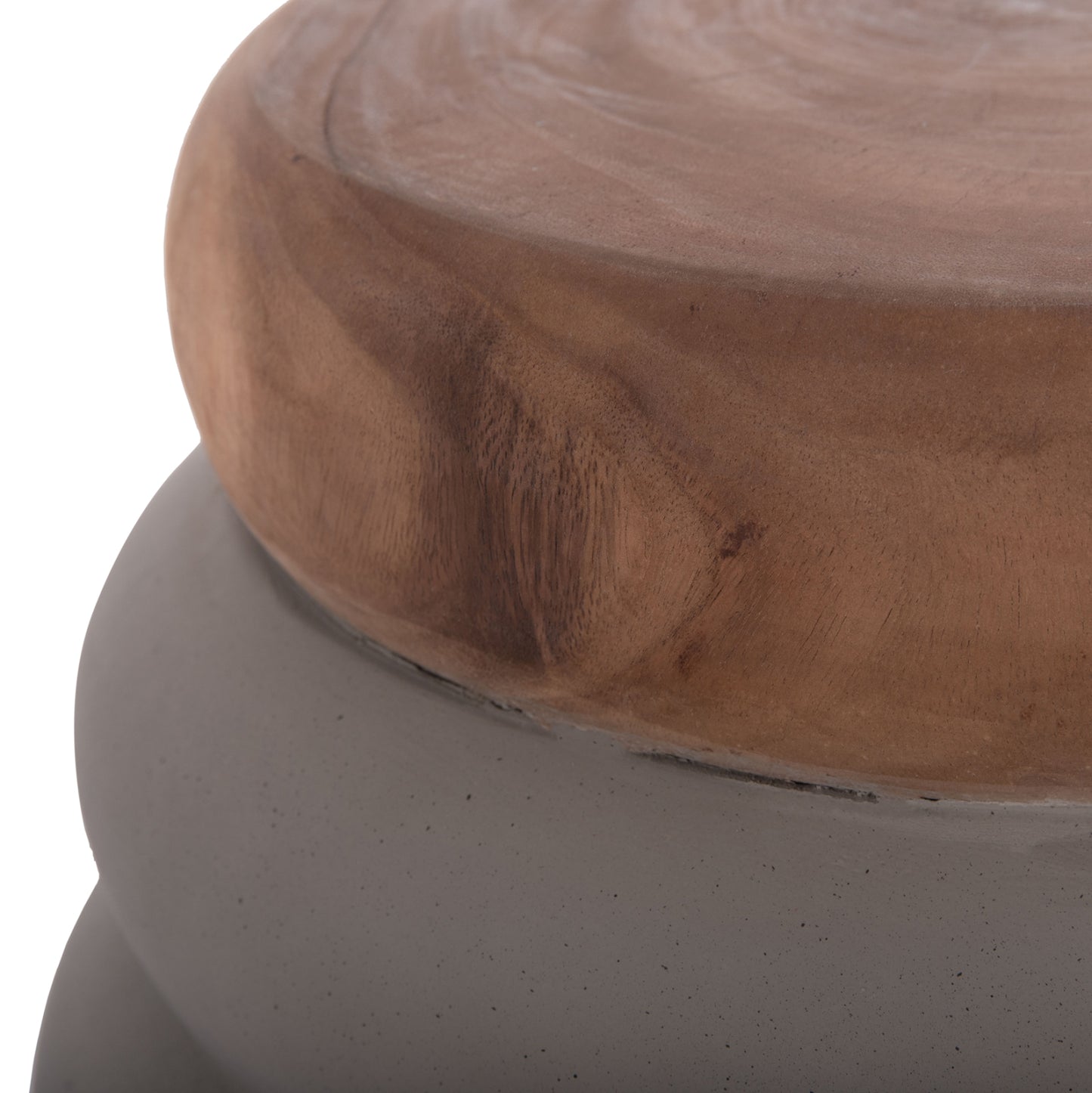 ΣΚΑΜΠΟ PUFFAT FIBER CEMENT ΓΚΡΙ ΞΥΛΟ TEAK TOP Φ45x46