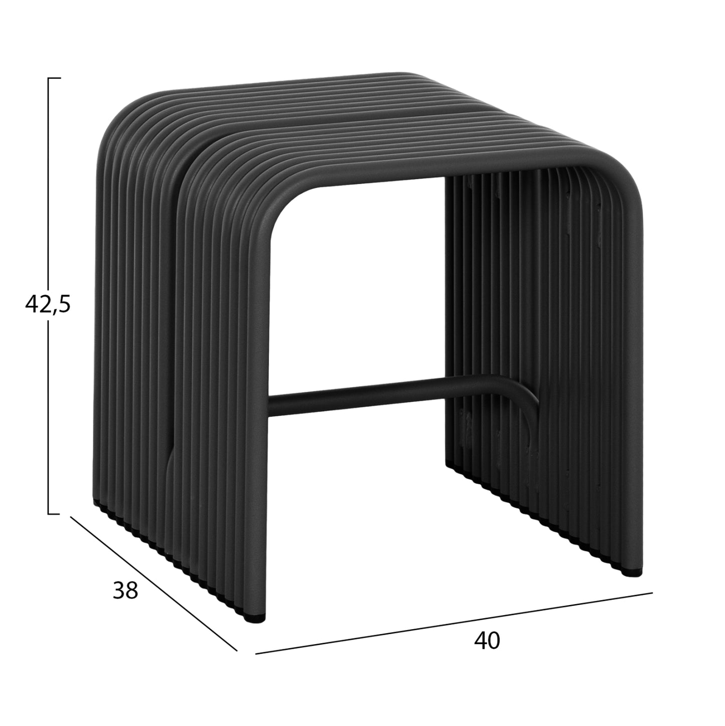 ΣΚΑΜΠΟ INTREPID ΑΛΟΥΜΙΝΙΟ ΣΕ ΜΑΥΡΟ 40x38x42,5