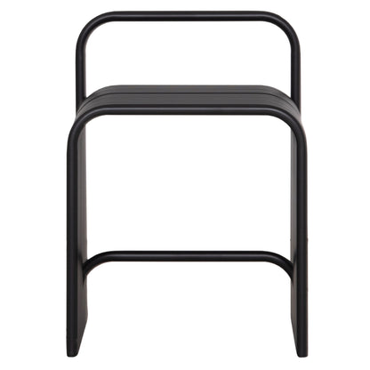 STOOL INTREPID ALUMINUM IN BLACK 40x38x55