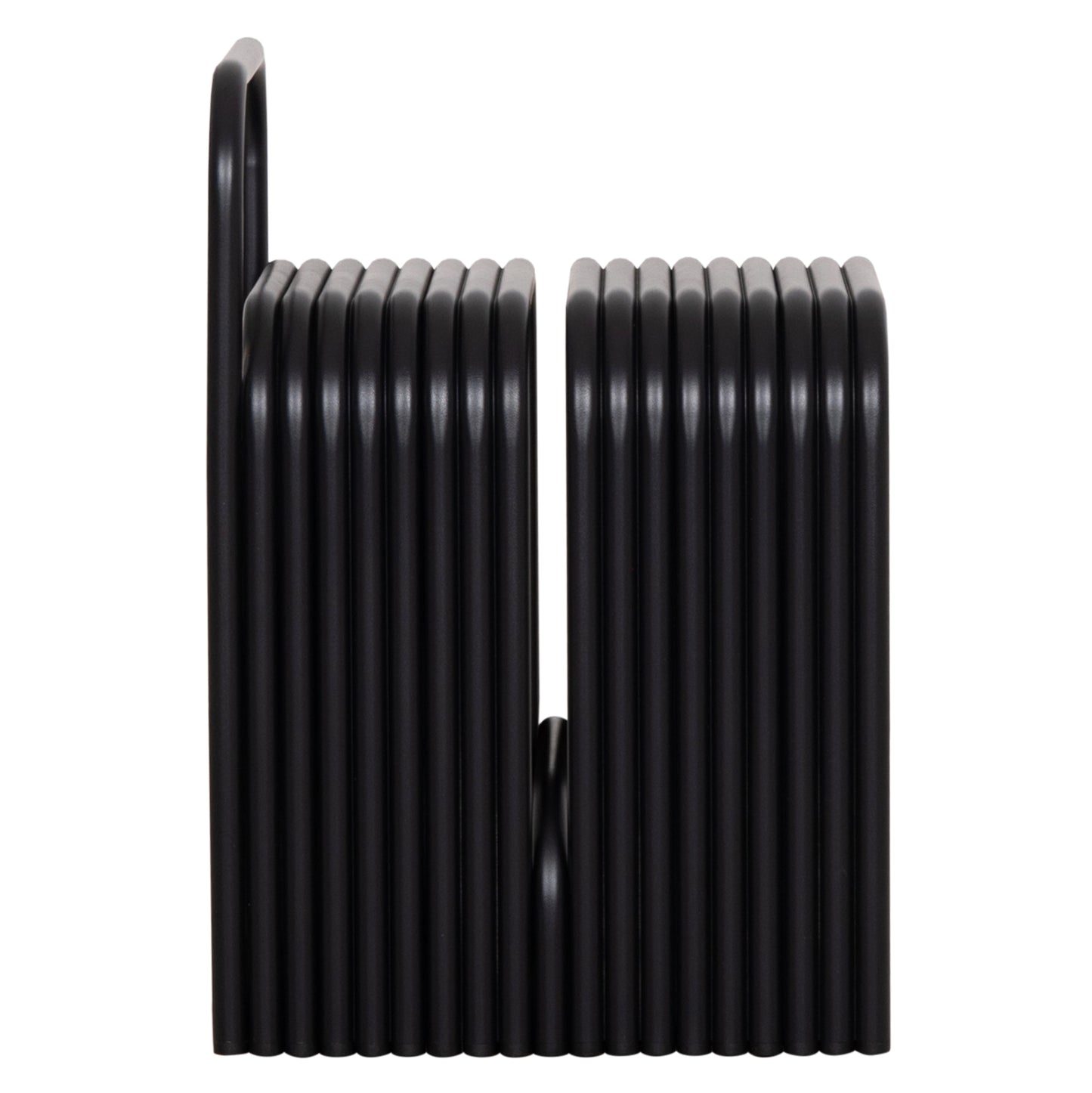STOOL INTREPID ALUMINUM IN BLACK 40x38x55