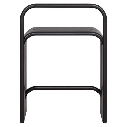 STOOL INTREPID ALUMINUM IN BLACK 40x38x55