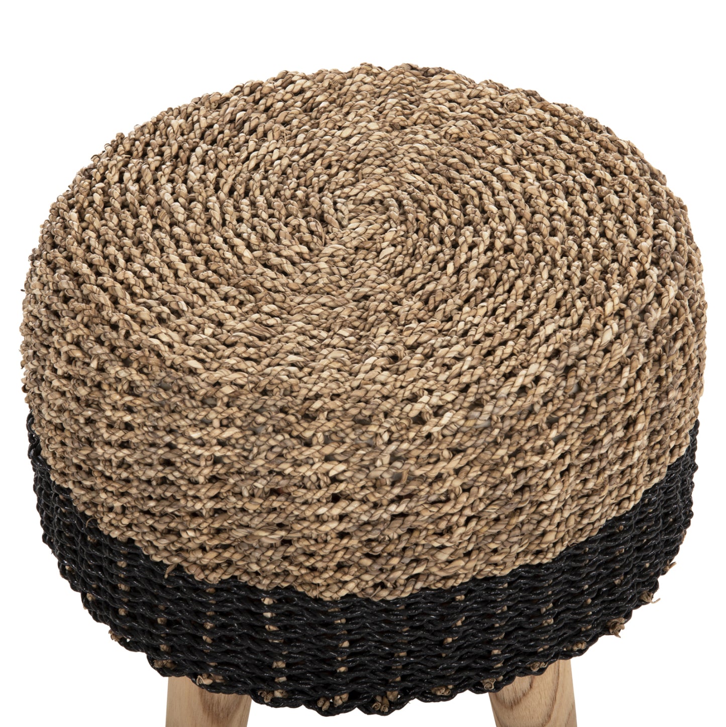 ΣΚΑΜΠΟ BEAM ΞΥΛΟ ΤΕΑΚ ΚΑΙ SEAGRASS ΣΕ ΦΥΣΙΚΟ & ΜΑΥΡΟ Φ43x45