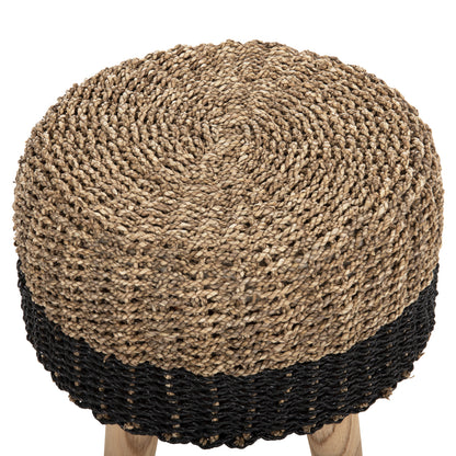ΣΚΑΜΠΟ BEAM ΞΥΛΟ ΤΕΑΚ ΚΑΙ SEAGRASS ΣΕ ΦΥΣΙΚΟ & ΜΑΥΡΟ Φ43x45