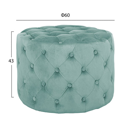 ΣΚΑΜΠΟ KASSIE ΦΥΣΤΙΚΙ ΒΕΛΟΥΔΟ ΤΥΠΟΥ CHESTERFIELD Φ60x43
