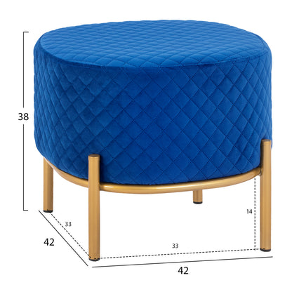 ΣΚΑΜΠΟ SINTA ΑΠΟ ΜΠΛΕ ΒΕΛΟΥΔΟ ΜΕ ΧΡΥΣΗ ΒΑΣΗ 42x42x38