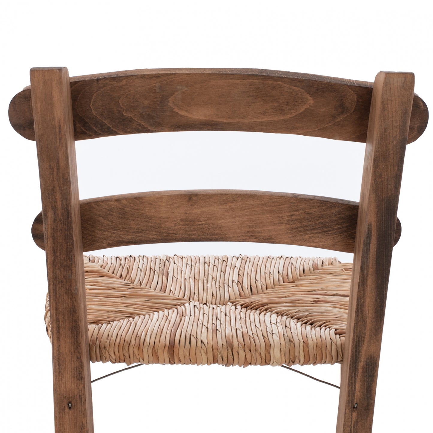 STOOL NAILED WALNUT WITH WICKER