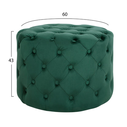 ΣΚΑΜΠΟ KASSIE ΚΥΠΑΡΙΣΣΙ ΒΕΛΟΥΔΟ ΤΥΠΟΥ CHESTERFIELD Φ60x43
