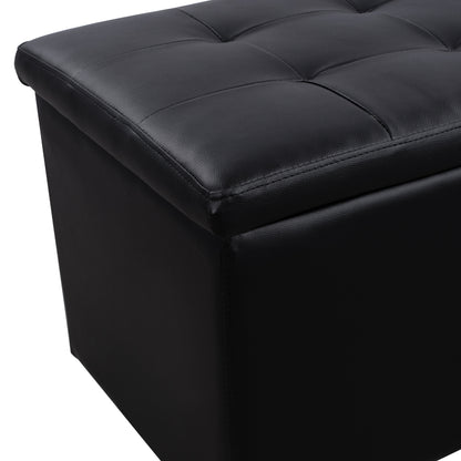 ΣΚΑΜΠΟ PU ΜΕ ΑΠΟΘΗΚΕΥΤΙΚΟ ΧΩΡΟ TRISCUBE ΜΑΥΡΟ 121x51.5x50