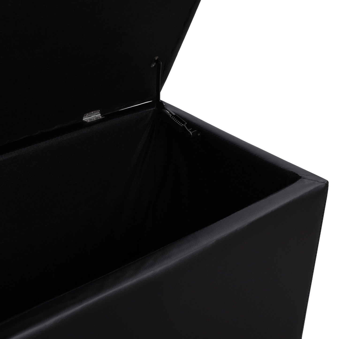 ΣΚΑΜΠΟ PU ΜΕ ΑΠΟΘΗΚΕΥΤΙΚΟ ΧΩΡΟ TRISCUBE ΜΑΥΡΟ 121x51.5x50