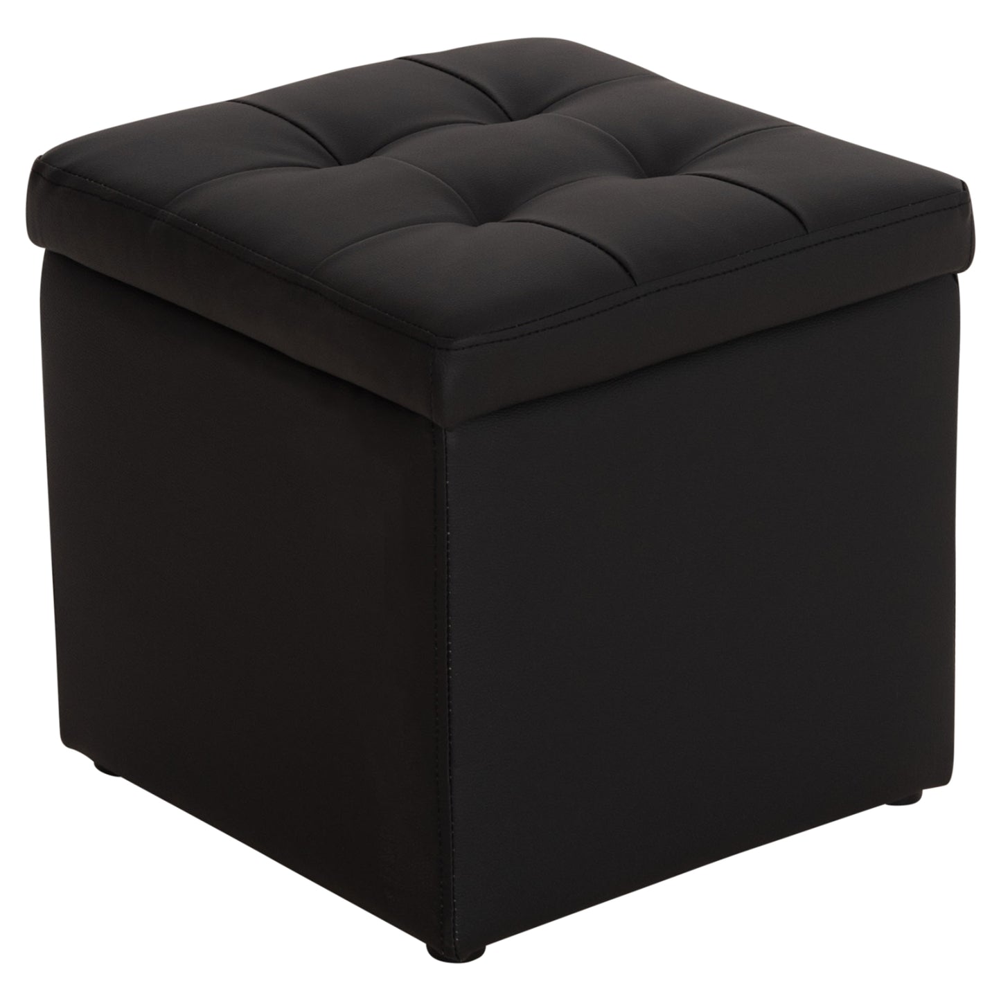 ΣΚΑΜΠΩ ΜΕ ΑΠΟΘΗΚΕΥΤΙΚΟ ΧΩΡΟ PU ΜΑΥΡΟ CUBE 38x38x36.5