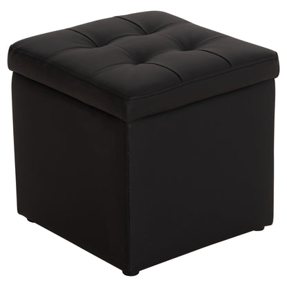 ΣΚΑΜΠΩ ΜΕ ΑΠΟΘΗΚΕΥΤΙΚΟ ΧΩΡΟ PU ΜΑΥΡΟ CUBE 38x38x36.5