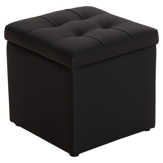 ΣΚΑΜΠΩ ΜΕ ΑΠΟΘΗΚΕΥΤΙΚΟ ΧΩΡΟ PU ΜΑΥΡΟ CUBE 38x38x36.5