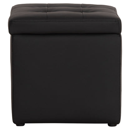 ΣΚΑΜΠΩ ΜΕ ΑΠΟΘΗΚΕΥΤΙΚΟ ΧΩΡΟ PU ΜΑΥΡΟ CUBE 38x38x36.5