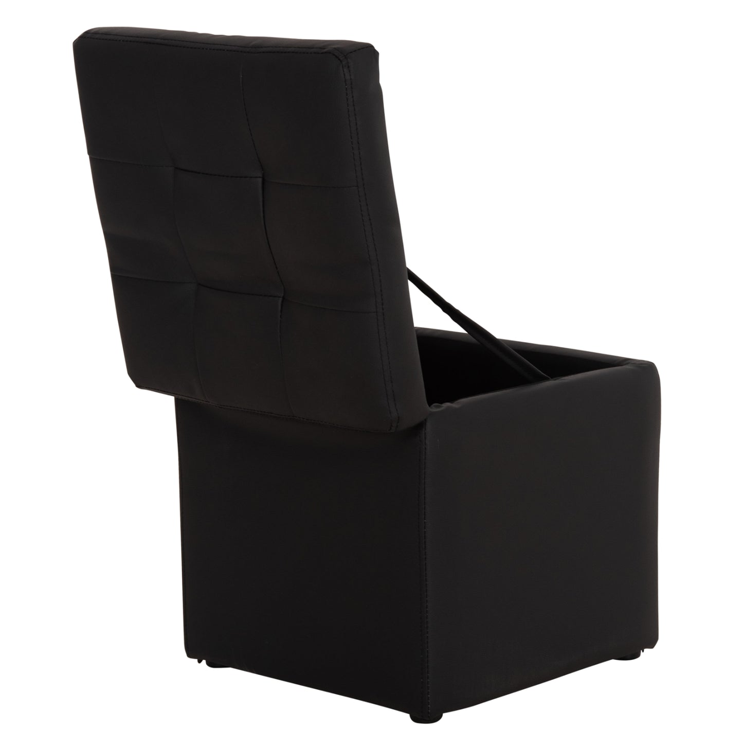 ΣΚΑΜΠΩ ΜΕ ΑΠΟΘΗΚΕΥΤΙΚΟ ΧΩΡΟ PU ΜΑΥΡΟ CUBE 38x38x36.5