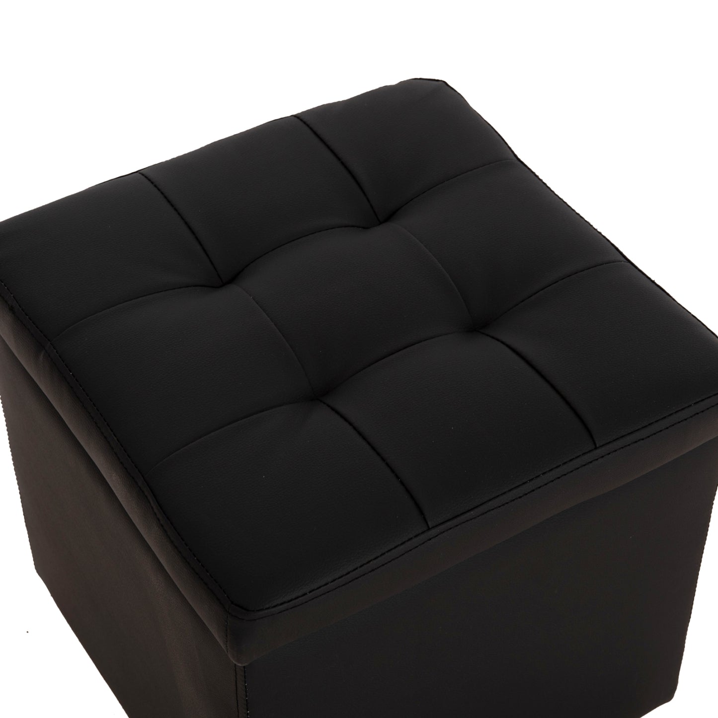 ΣΚΑΜΠΩ ΜΕ ΑΠΟΘΗΚΕΥΤΙΚΟ ΧΩΡΟ PU ΜΑΥΡΟ CUBE 38x38x36.5