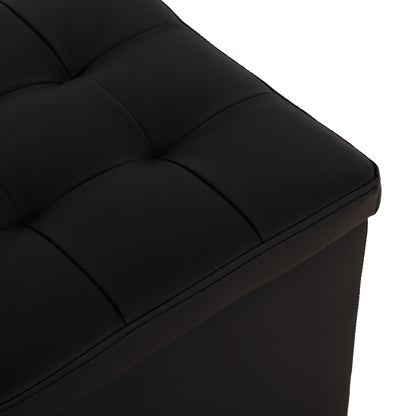 ΣΚΑΜΠΩ ΜΕ ΑΠΟΘΗΚΕΥΤΙΚΟ ΧΩΡΟ PU ΜΑΥΡΟ CUBE 38x38x36.5
