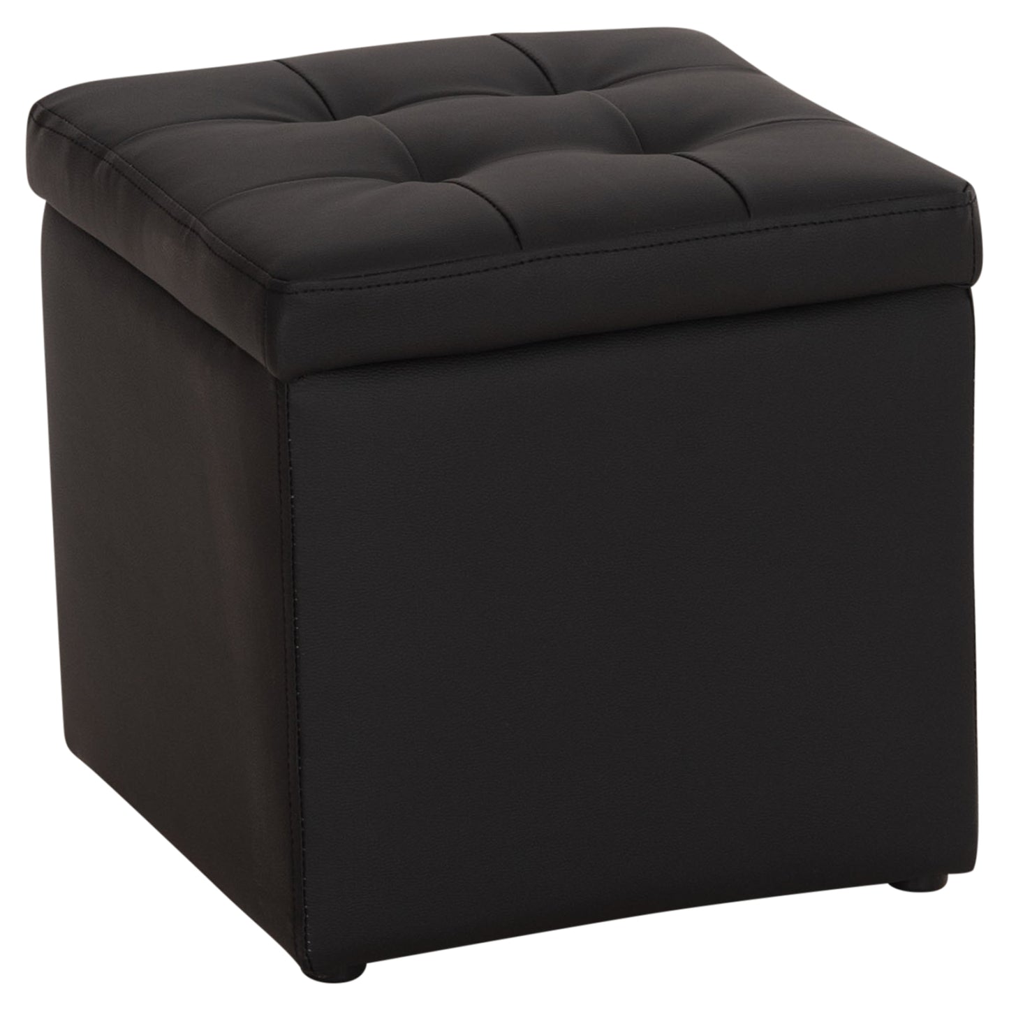 ΣΚΑΜΠΩ ΜΕ ΑΠΟΘΗΚΕΥΤΙΚΟ ΧΩΡΟ PU ΜΑΥΡΟ CUBE 38x38x36.5