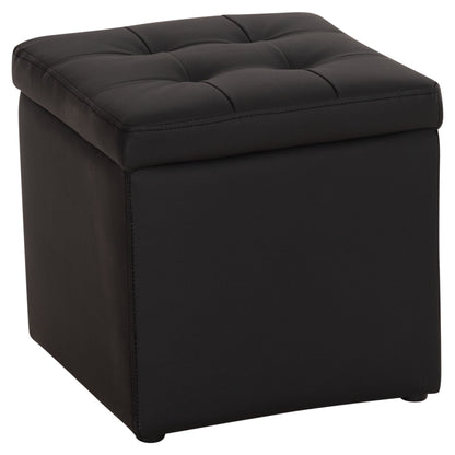 ΣΚΑΜΠΩ ΜΕ ΑΠΟΘΗΚΕΥΤΙΚΟ ΧΩΡΟ PU ΜΑΥΡΟ CUBE 38x38x36.5