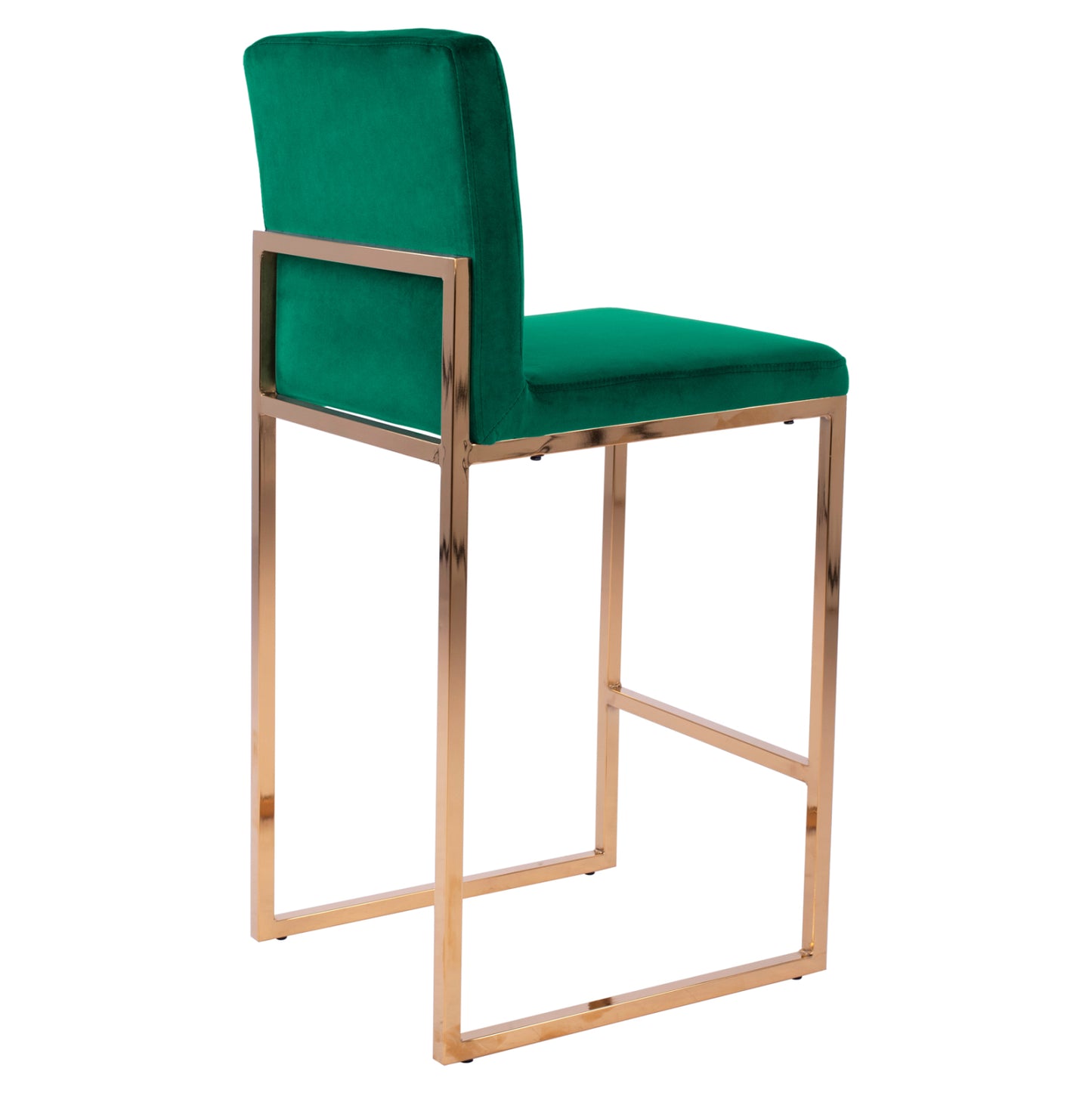 BAR STOOL PIPER VELVET CYPRESS & GOLDEN FRAME 40x49x96
