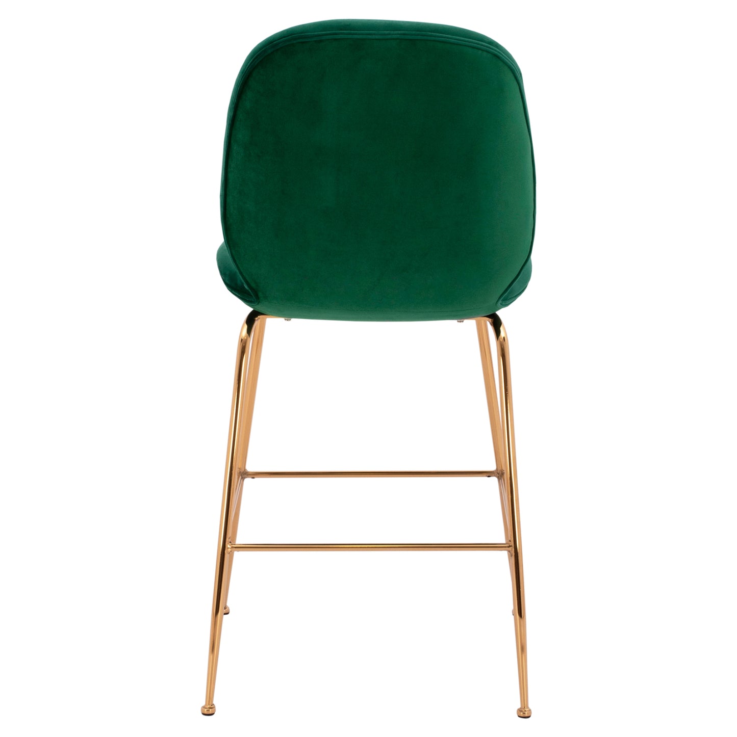 BAR STOOL NORA VELVET CYPRESS & GOLD METAL FRAME 52x61.5x103