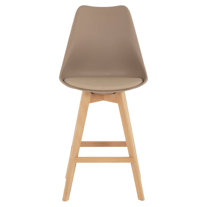 STOOL VEGAS MEDIUM HEIGHT CAPPUCCINO NATURAL 47x58x100
