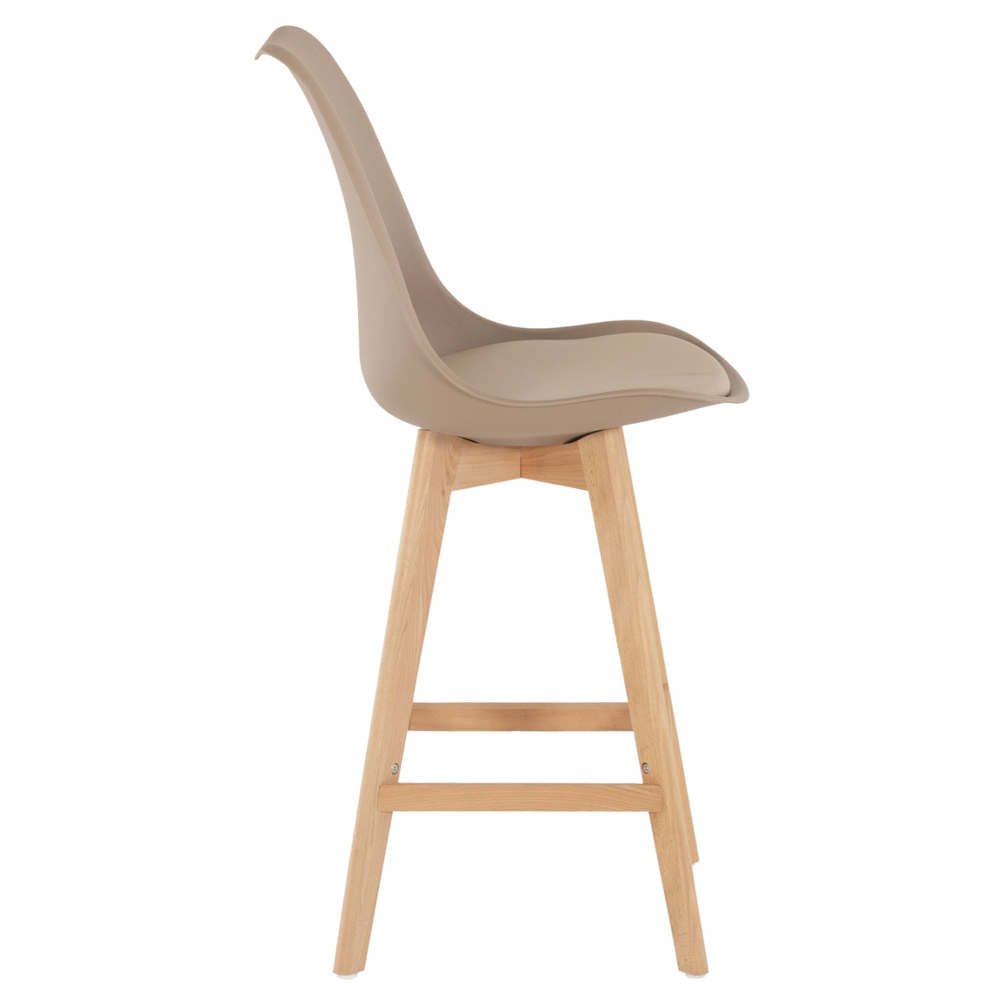 STOOL VEGAS MEDIUM HEIGHT CAPPUCCINO NATURAL 47x58x100