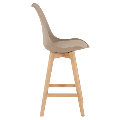 STOOL VEGAS MEDIUM HEIGHT CAPPUCCINO NATURAL 47x58x100