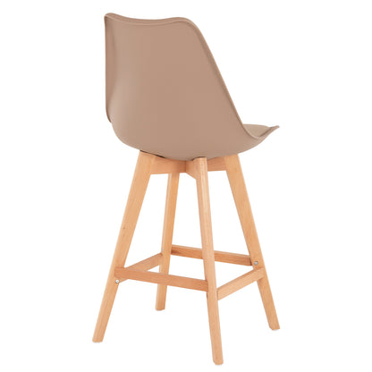 STOOL VEGAS MEDIUM HEIGHT CAPPUCCINO NATURAL 47x58x100