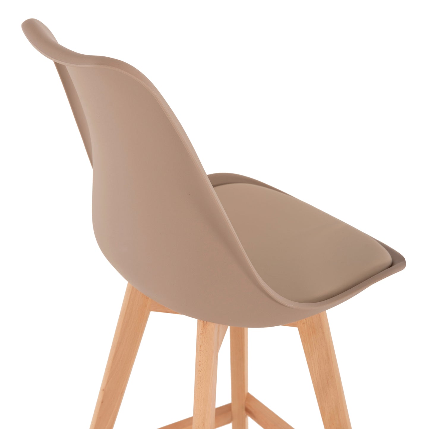 STOOL VEGAS MEDIUM HEIGHT CAPPUCCINO NATURAL 47x58x100
