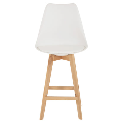 STOOL VEGAS MEDIUM HEIGHT WHITE NATURAL 47x58x100