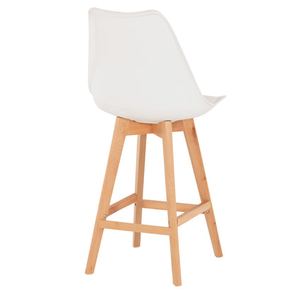STOOL VEGAS MEDIUM HEIGHT WHITE NATURAL 47x58x100