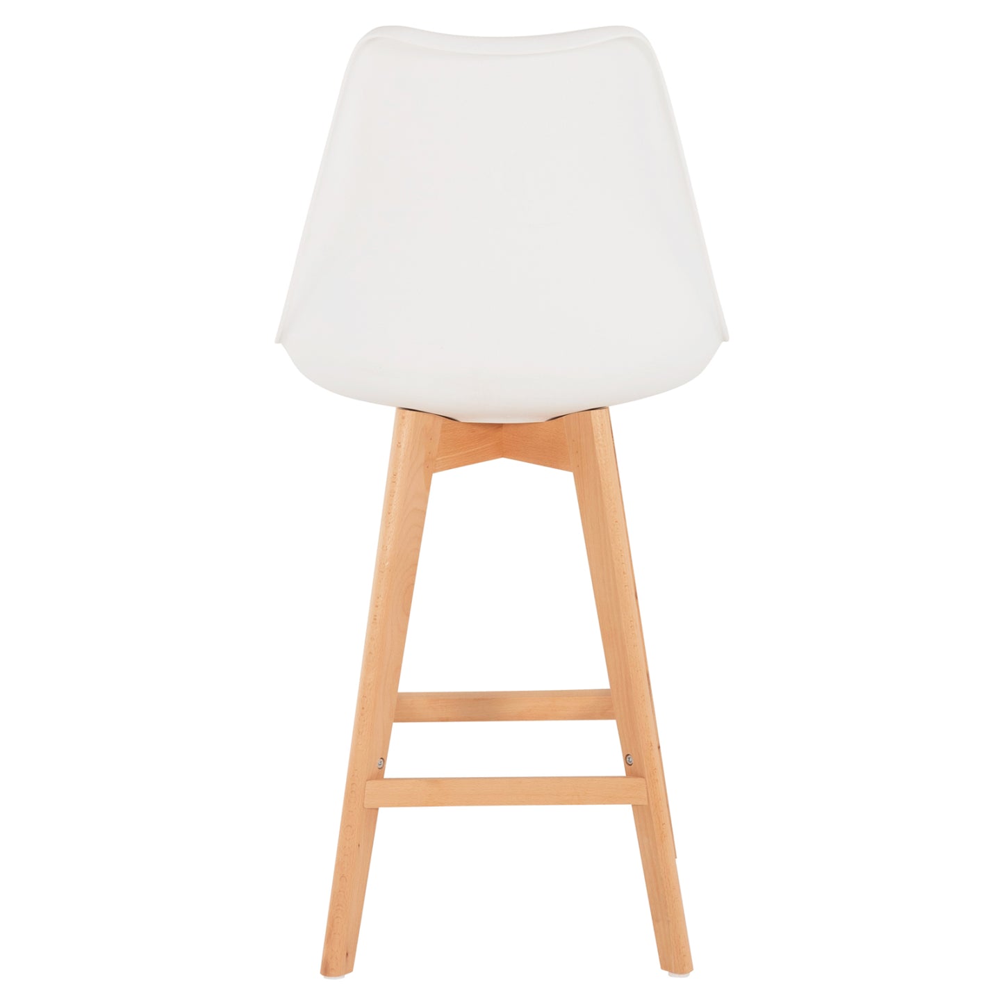 STOOL VEGAS MEDIUM HEIGHT WHITE NATURAL 47x58x100
