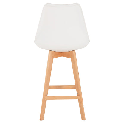 STOOL VEGAS MEDIUM HEIGHT WHITE NATURAL 47x58x100
