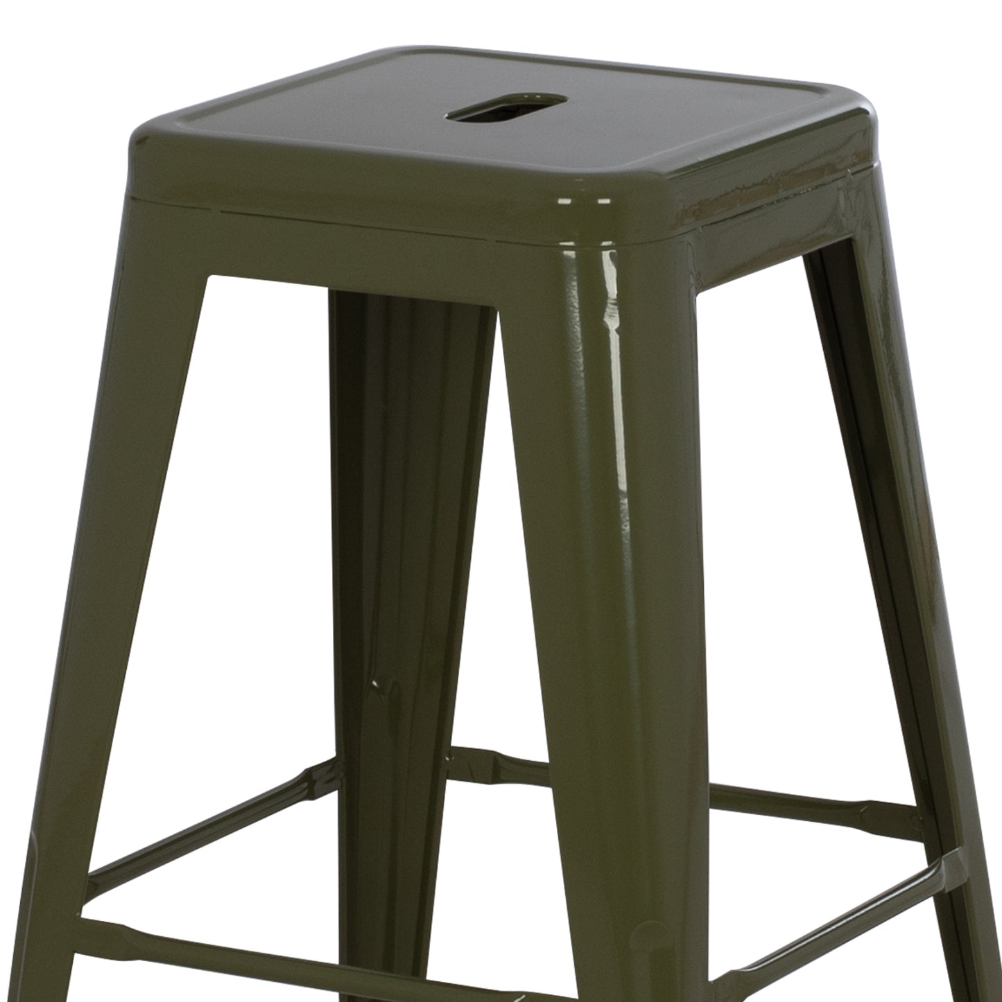 ΣΚΑΜΠΟ ΜΕΣΑΙΟΥ ΥΨΟΥΣ ΜΕΤΑΛΛΙΚΟ MELITA PRO DARK OLIVE GREEN 43x43x67
