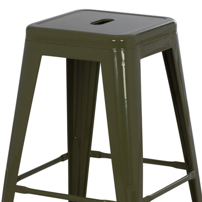 ΣΚΑΜΠΟ ΜΕΣΑΙΟΥ ΥΨΟΥΣ ΜΕΤΑΛΛΙΚΟ MELITA PRO DARK OLIVE GREEN 43x43x67