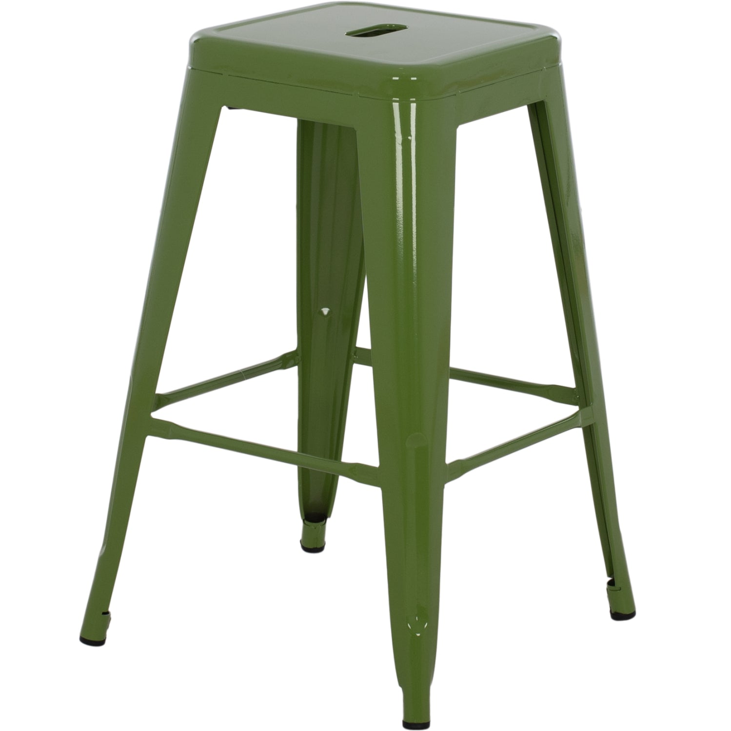 ΣΚΑΜΠΟ ΜΕΣΑΙΟΥ ΥΨΟΥΣ ΜΕΤΑΛΛΙΚΟ MELITA-PRO HM8573.53 ΣΕ LIGHT OLIVE GREEN 43x43x67Υεκ.