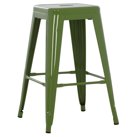 ΣΚΑΜΠΟ ΜΕΣΑΙΟΥ ΥΨΟΥΣ ΜΕΤΑΛΛΙΚΟ MELITA PRO ΣΕ LIGHT OLIVE GREEN 43x43x67