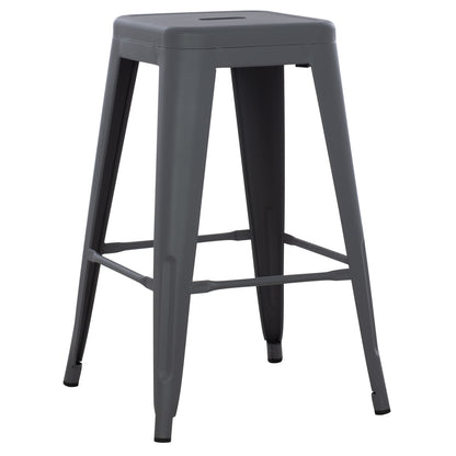 ΣΚΑΜΠΟ ΜΕΣΑΙΟΥ ΥΨΟΥΣ ΜΕΤΑΛΛΙΚΟ MELITA PRO ΓΚΡΙ 43x43x67