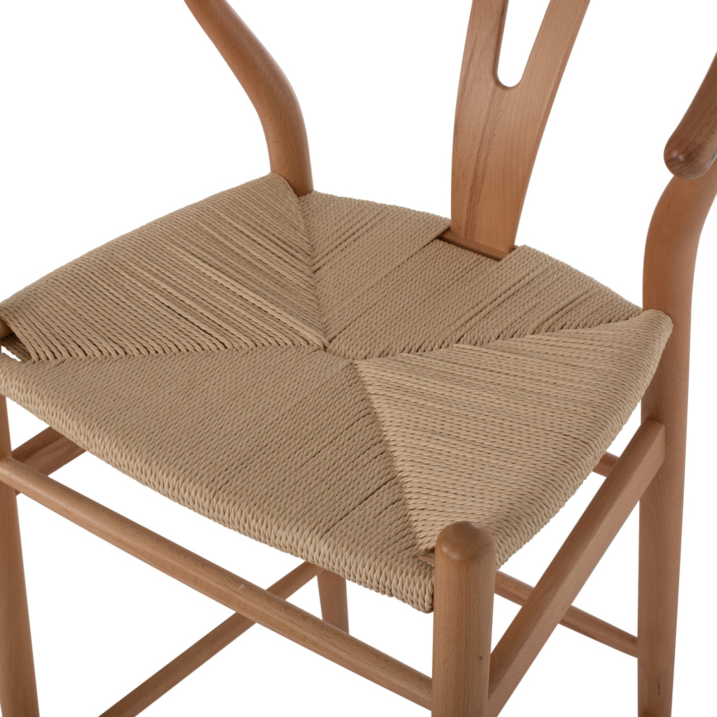 MID-HEIGHT STOOL BRAVE BEECH WITH FORKED BACK NATURAL 48x53x100