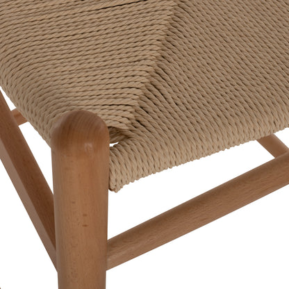 MID-HEIGHT STOOL BRAVE BEECH WITH FORKED BACK NATURAL 48x53x100