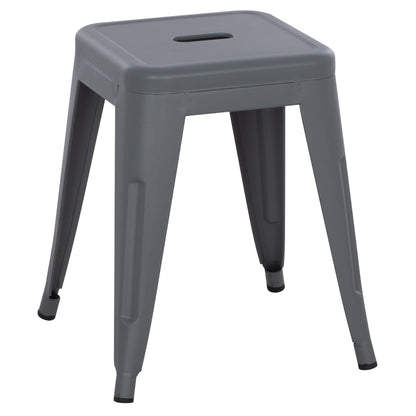 ΣΚΑΜΠΟ ΜΕΤΑΛΛΙΚΟ MELITA ΣΕ ΓΚΡΙ ΜΑΤ ΧΡΩΜΑ 37x37x45