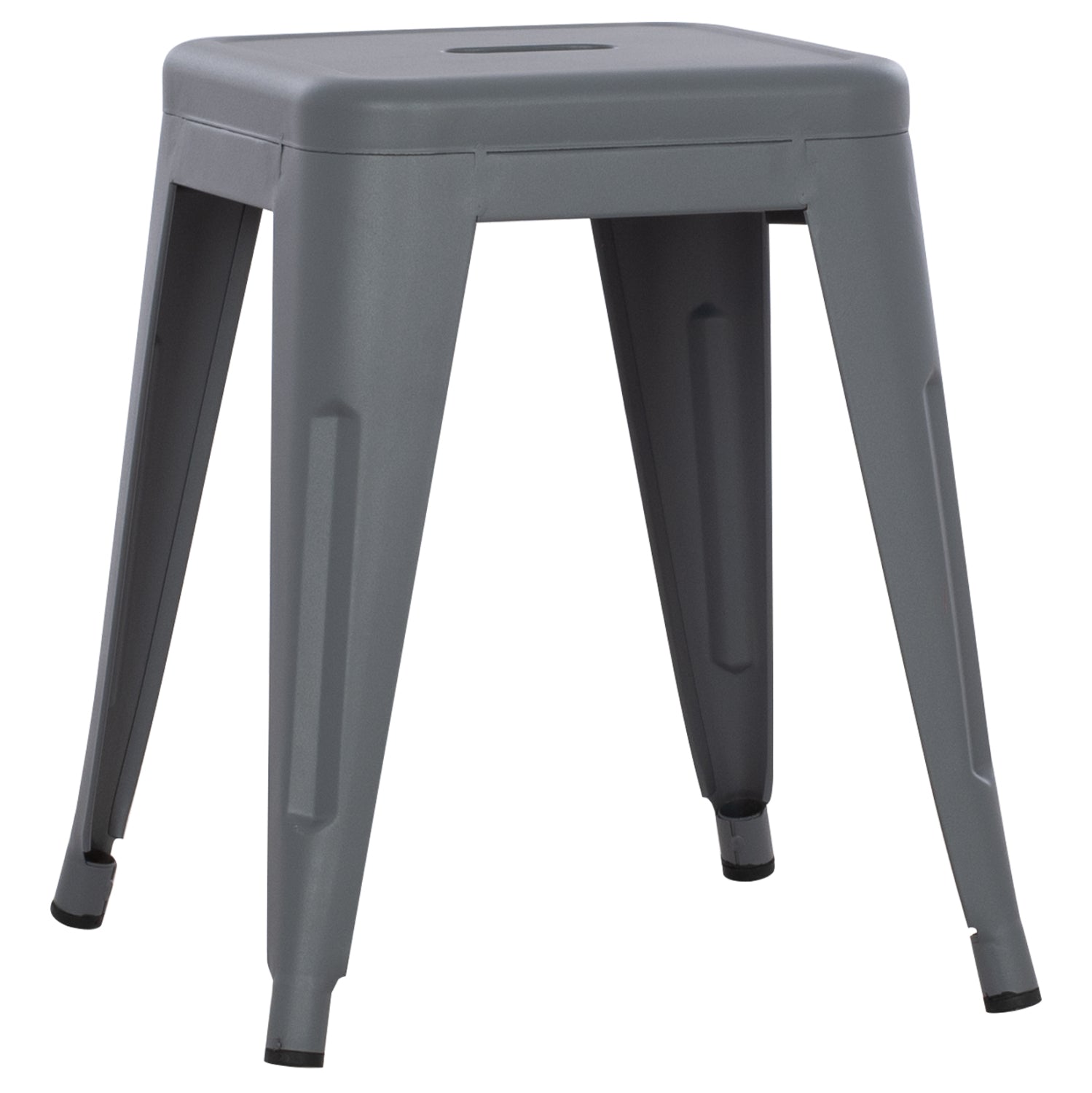 ΣΚΑΜΠΟ ΜΕΤΑΛΛΙΚΟ MELITA ΣΕ ΓΚΡΙ ΜΑΤ ΧΡΩΜΑ 37x37x45